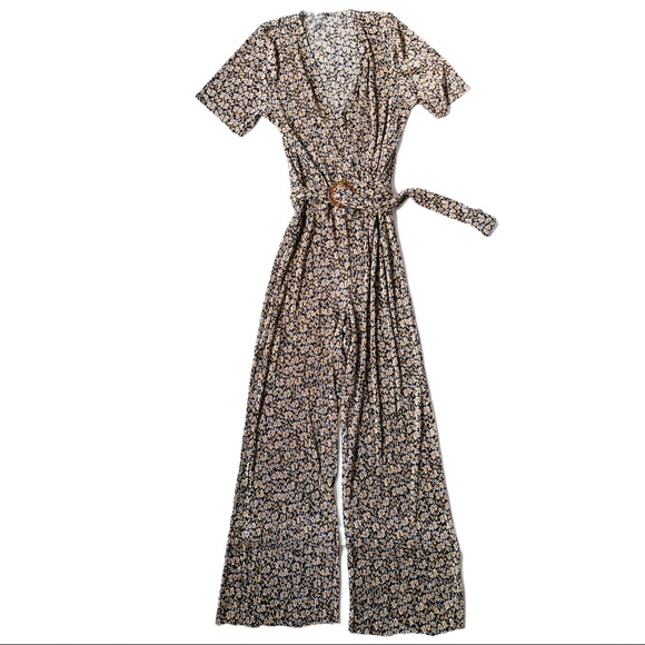 Zara Pants - Zara Textured Floral Print Jumper Romper